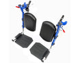 Blue Wheelchair Elevating Leg Rest with Padded Calf Pad P2185