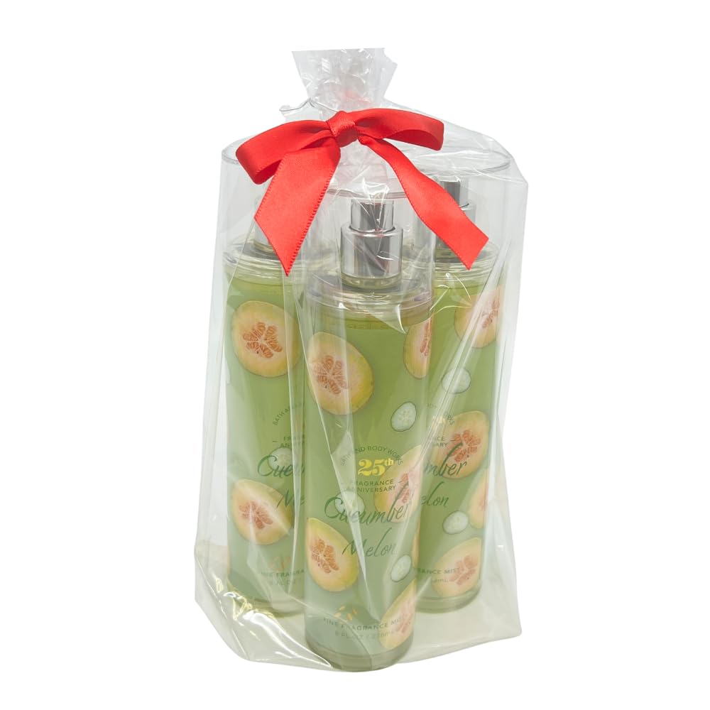 Cucumber Melon Fine Fragrance Mist 8 fl oz Pack of 3 Q41012