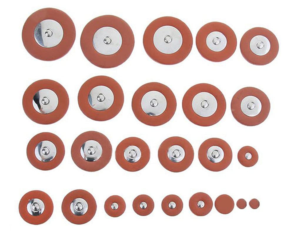 25 Pieces Leather Alto Sax Pads Replacement Set F250