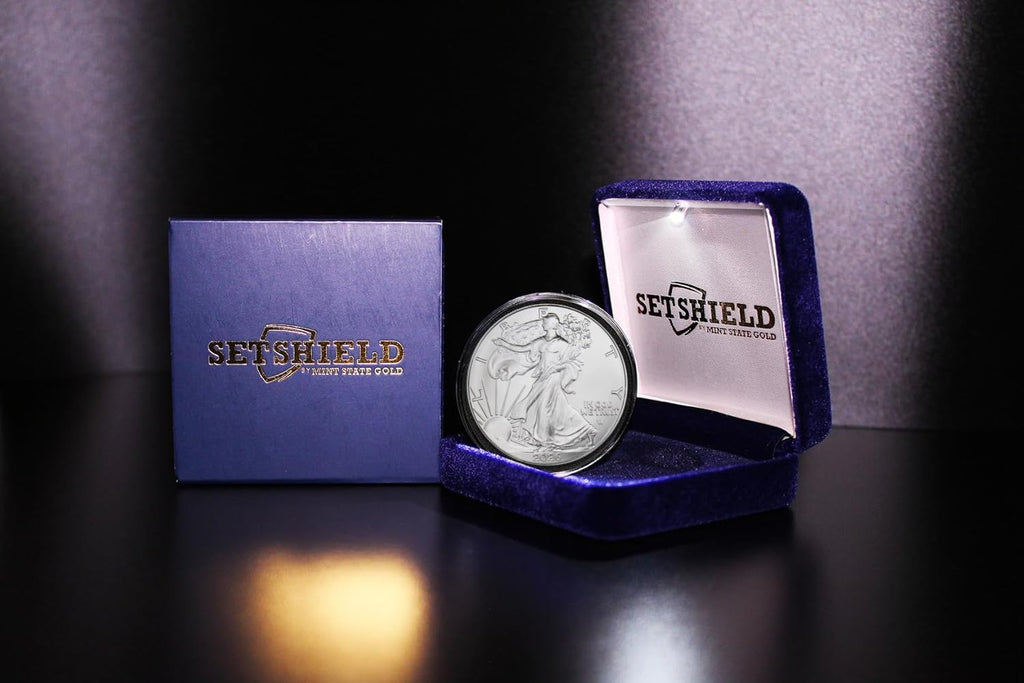 1 oz American Silver Eagle Coin with LED Presentation Box A70396