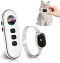 Ultra-Small Cat Training Collar with Remote, Waterproof, Rechargeable (Beige) K674