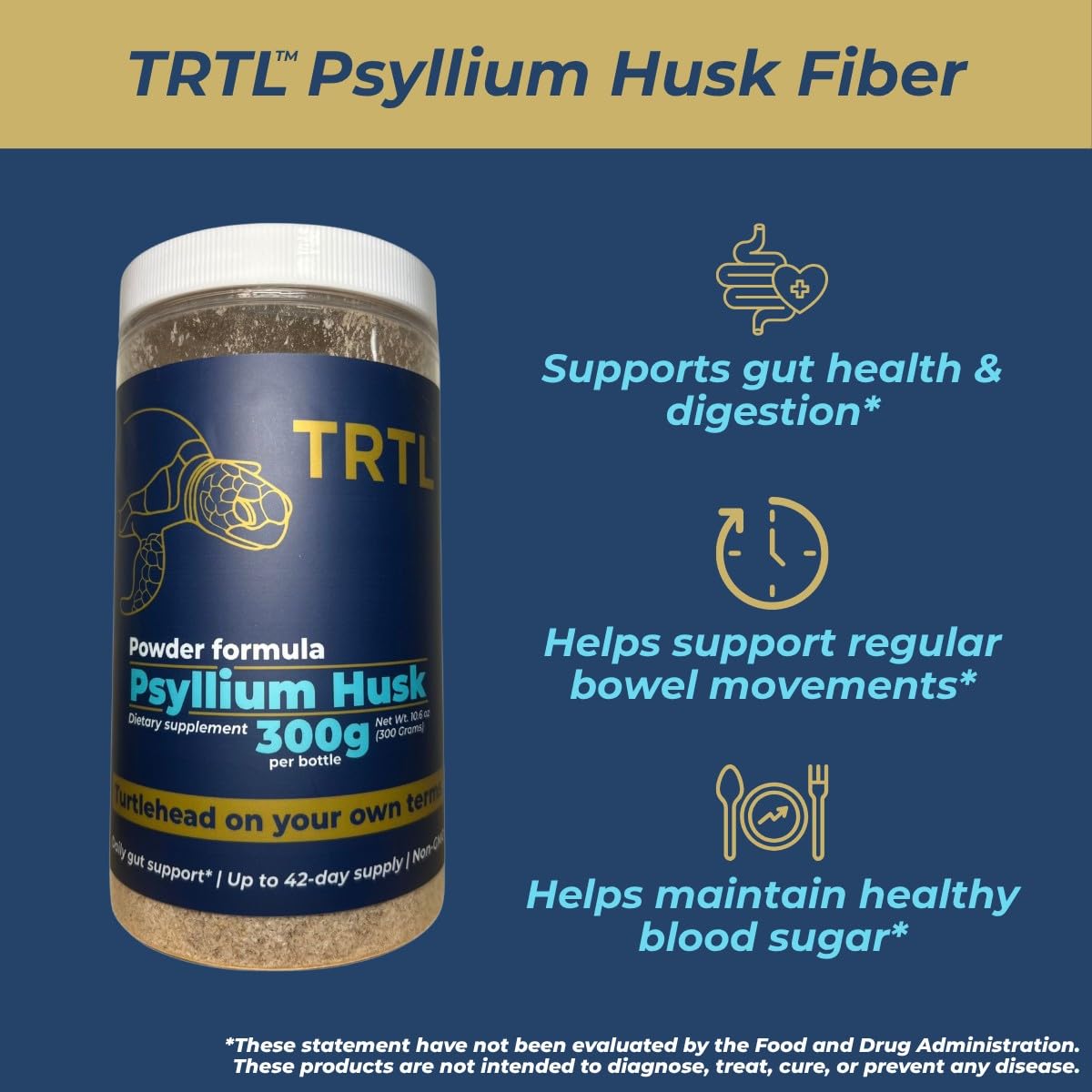 Psyllium Husk Whole Fiber Supplement H317