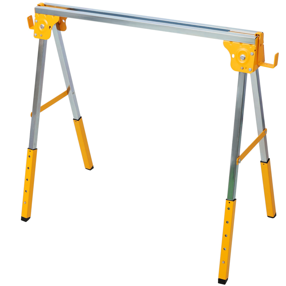2 Pack Folding Adjustable Height Steel Saw Horses Y7389
