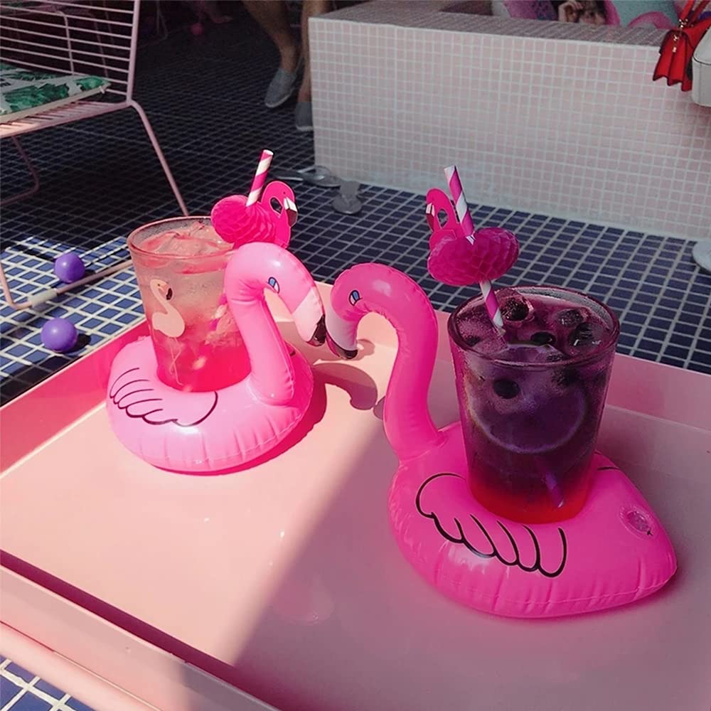 13 Pack Inflatable Pool Drink Holder with Pump N206
