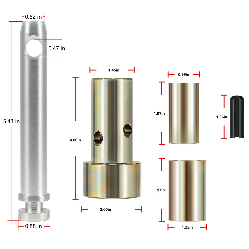 Quick Hitch Bushing Kit with Top Link Pin W9270
