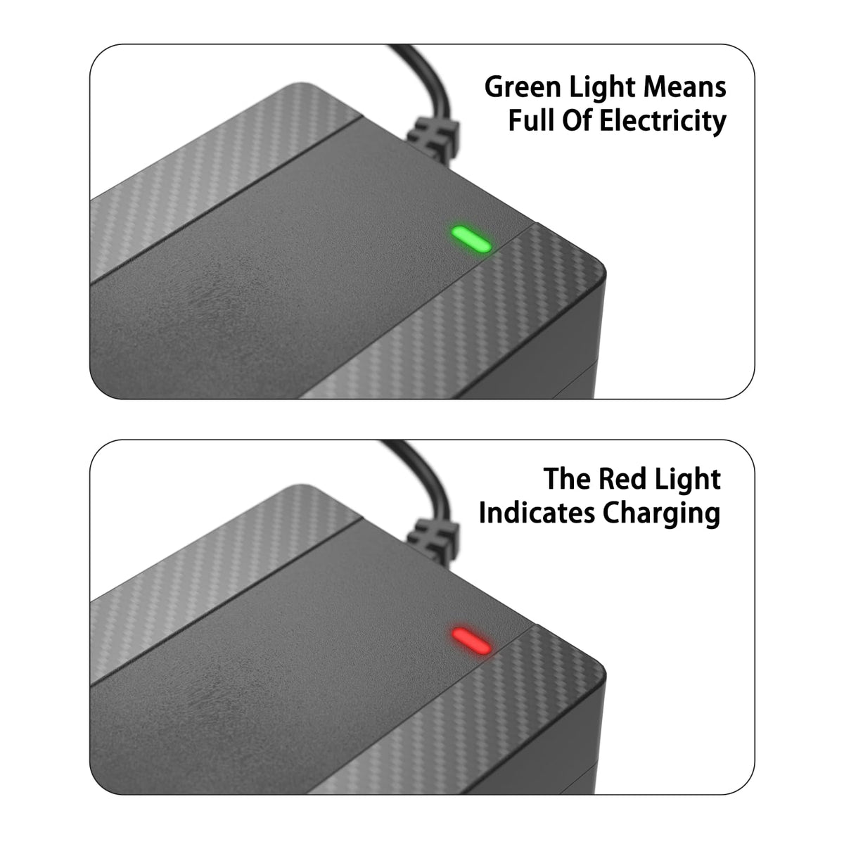 42V 2A Electric Scooter Charger with 7-in-1 Plugs M364