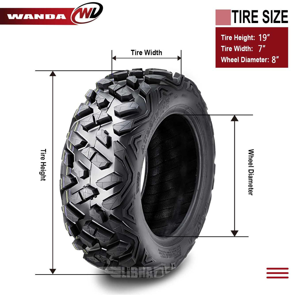 4 ATV Tires 19x7-8 F297