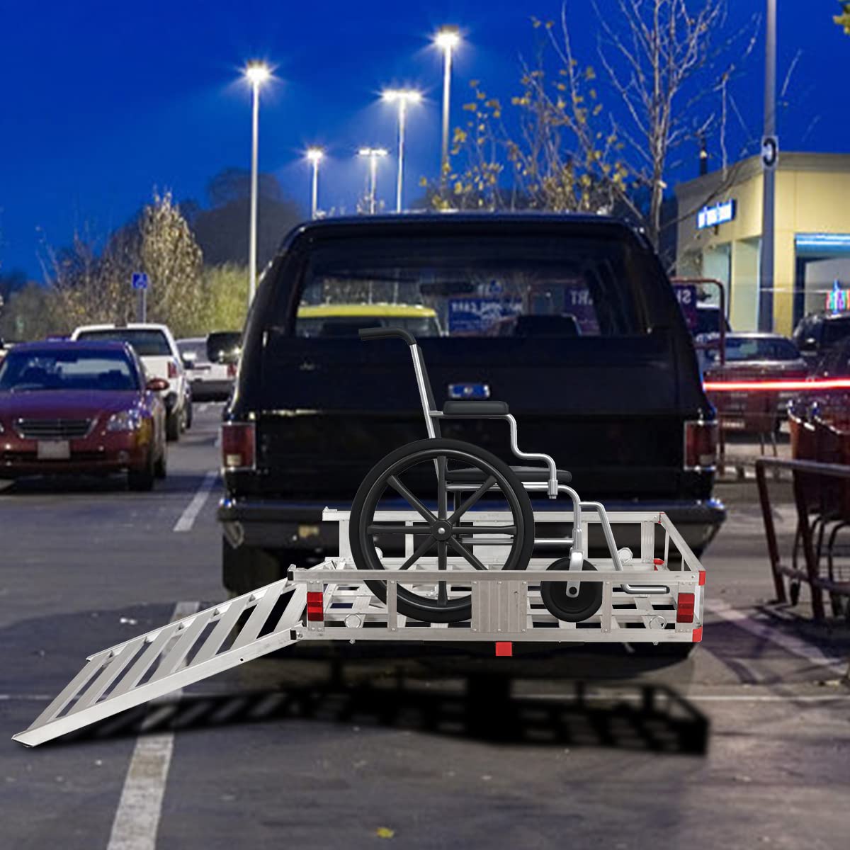 Aluminum Cargo Carrier with Ramp P51609