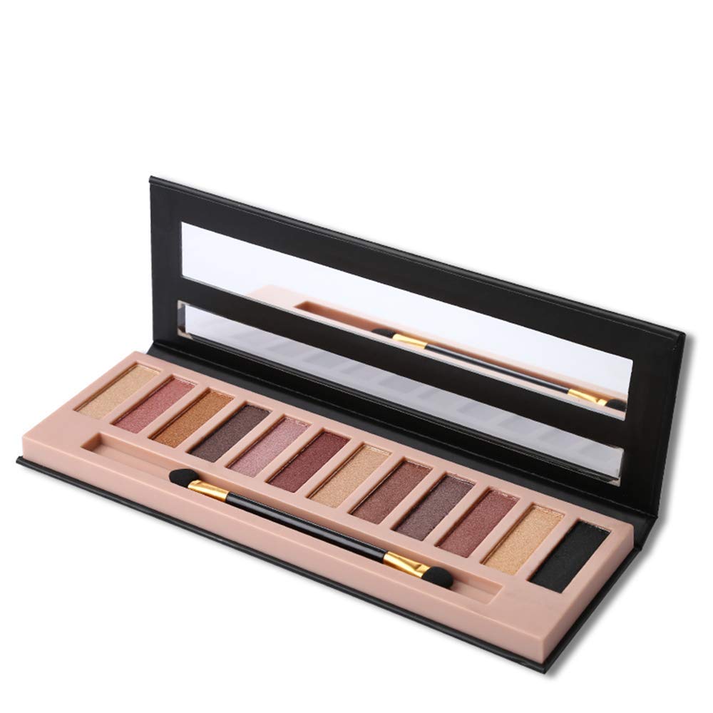 2 Pack Nude Matte Shimmer Glitter Eyeshadow Palette Set L500121