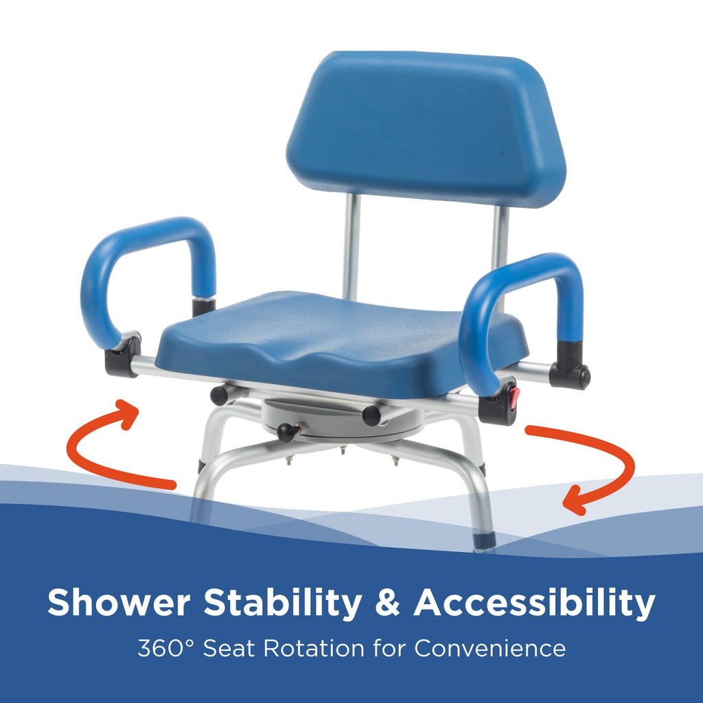Rotating Shower Chair with Padded Swivel Seat A800860