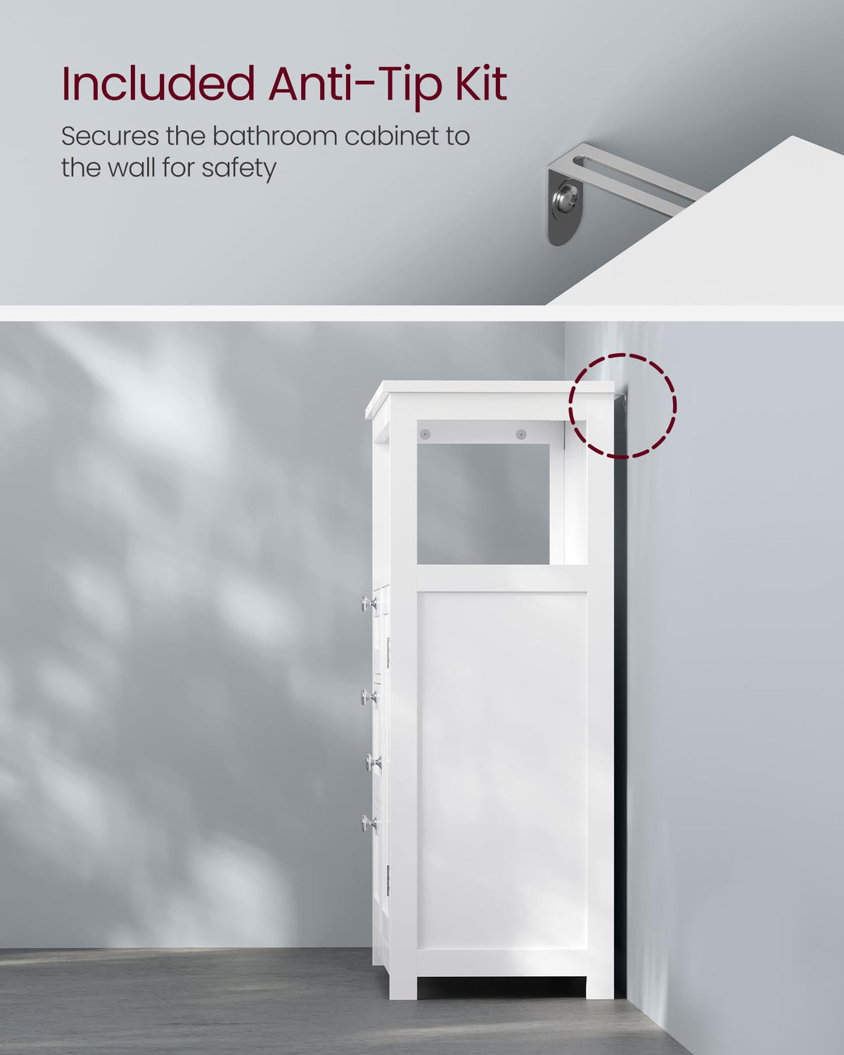 Bathroom Storage Cabinet with 3 Drawers M251