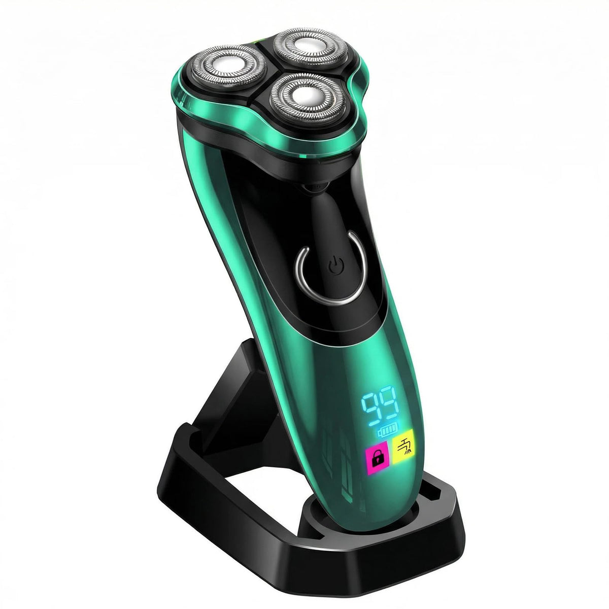 Cordless Rechargeable Rotary Electric Razor with Pop-Up Trimmer B541081