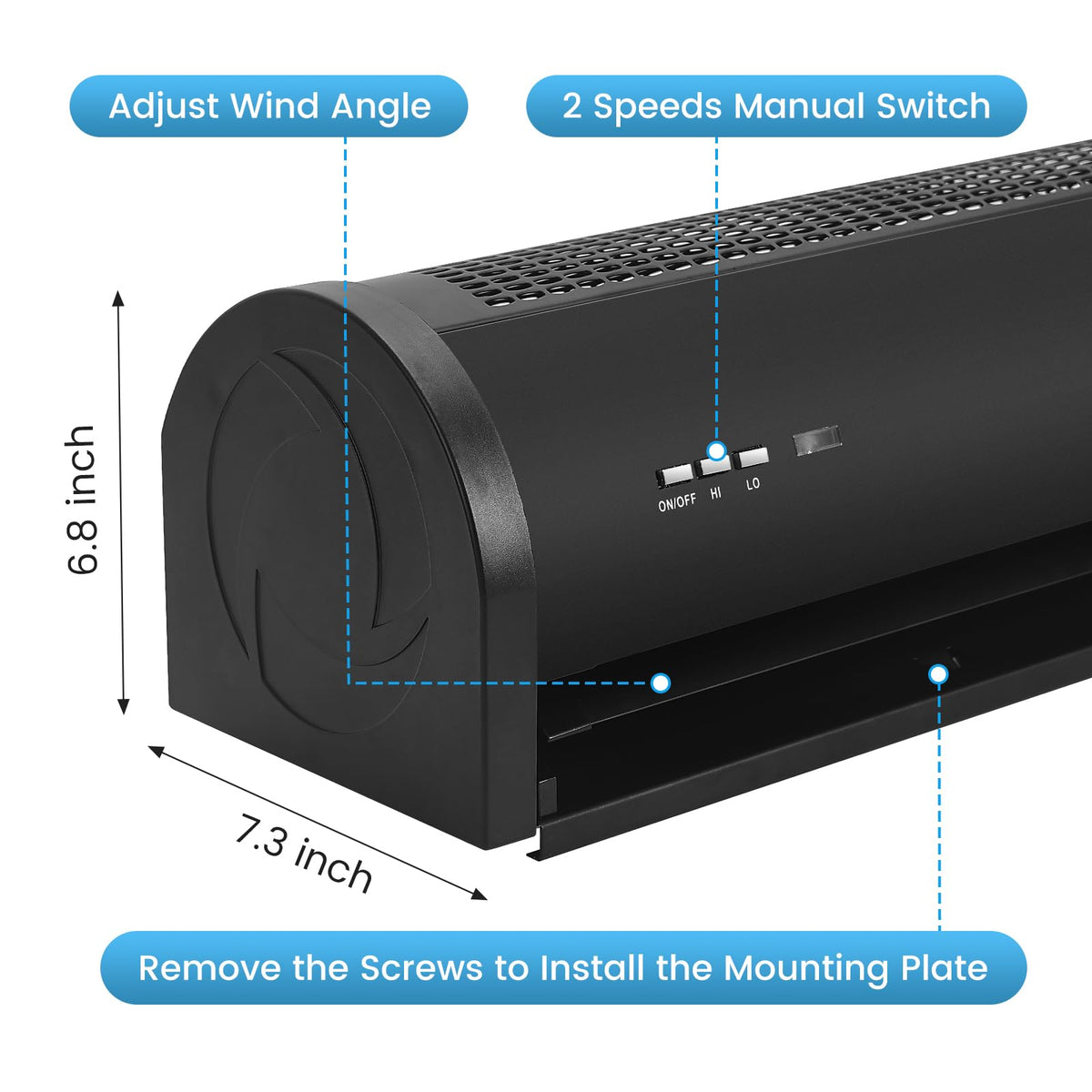 36" Wall Mounted Air Curtain O693120