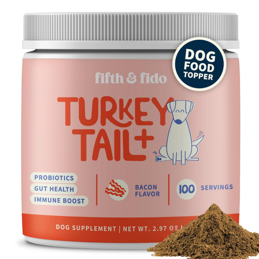 Turkey Tail Mushroom for Dogs Bacon Powder Probiotic R432