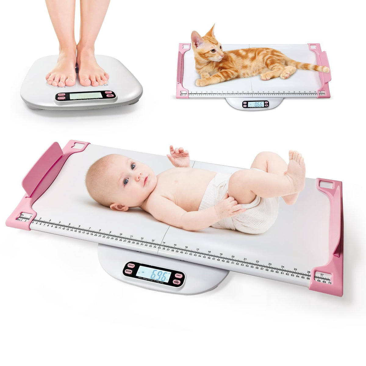 Portable Digital Pet Scale with Height Markings V1034