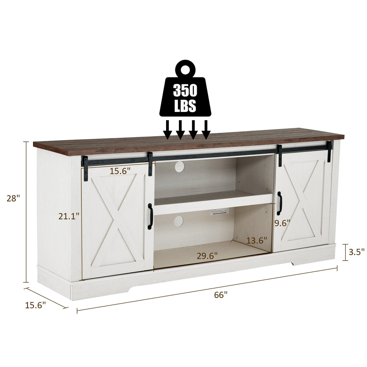 White TV Stand V37403