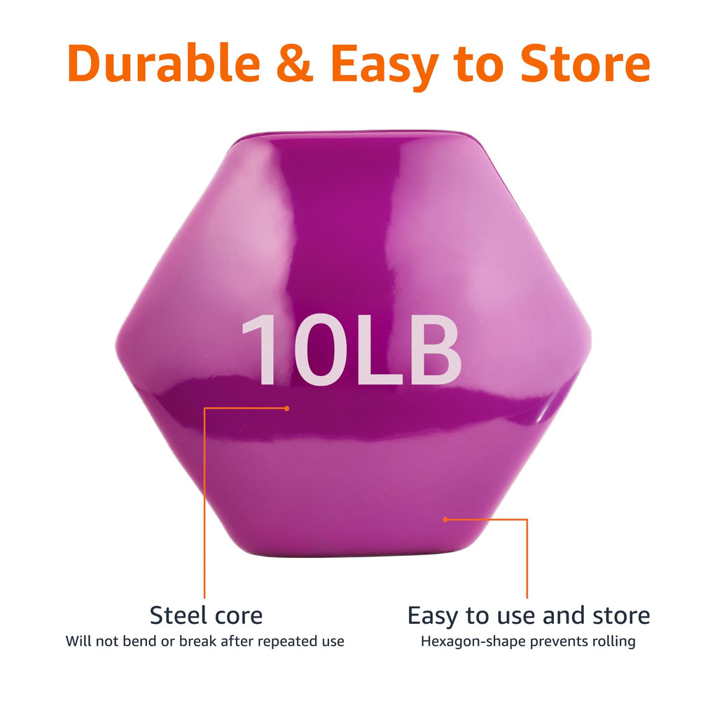 Vinyl Coated Dumbbell Hand Weights B1908
