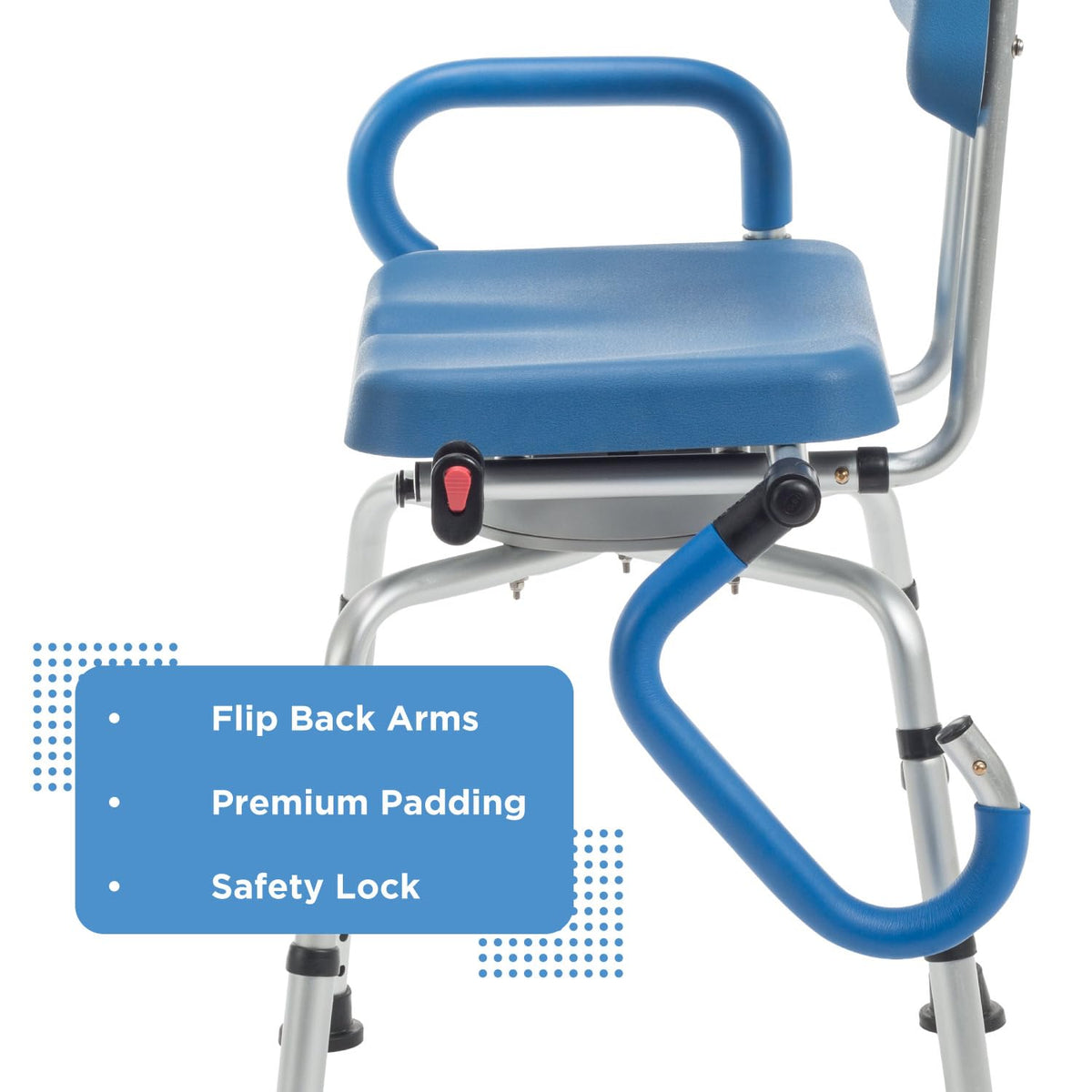 Rotating Shower Chair with Padded Swivel Seat A800860