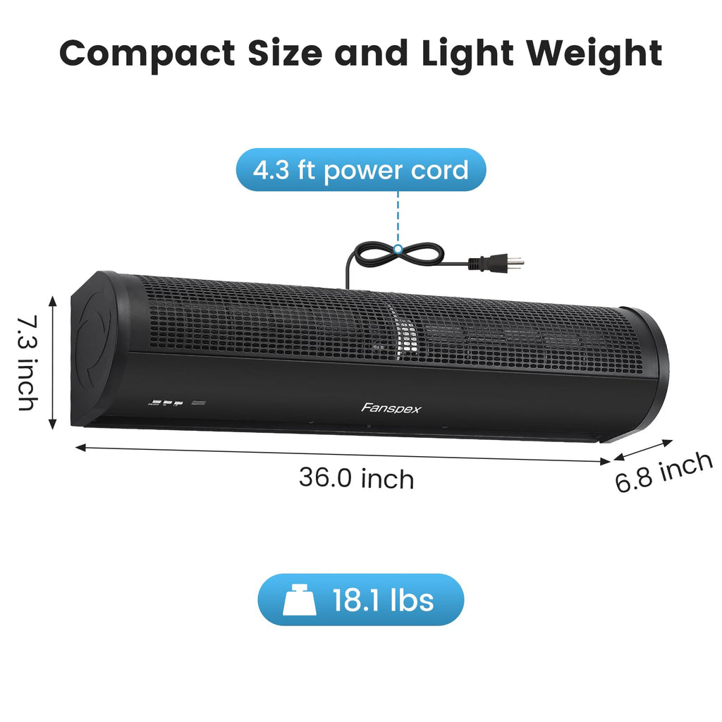 36" Wall Mounted Air Curtain O693120