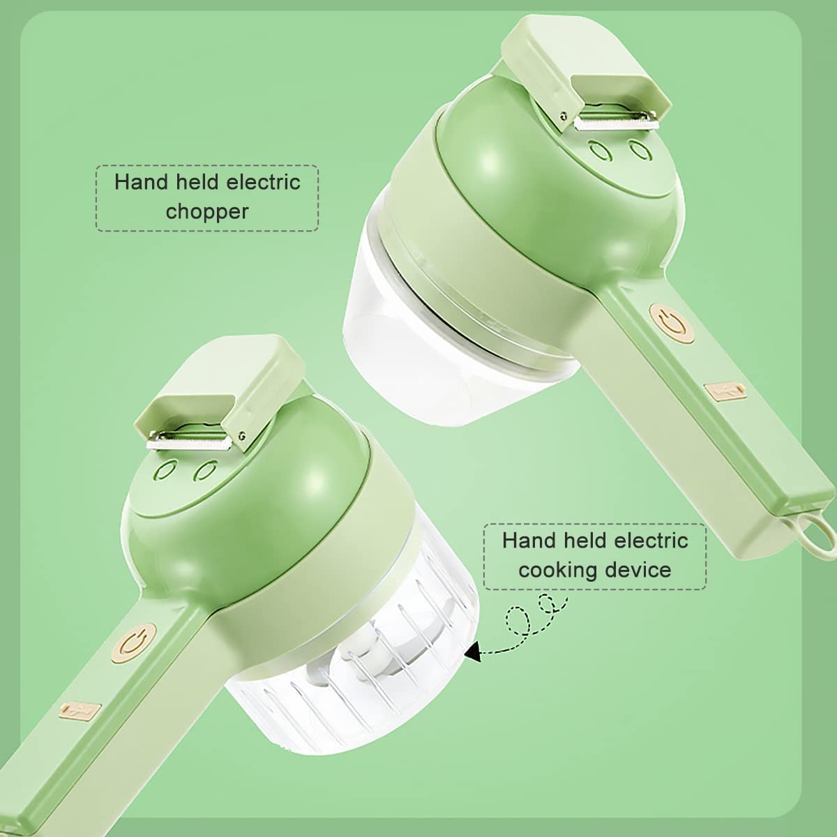 4 in 1 Handheld Electric Vegetable Cutter Set USB Rechargeable Q9765