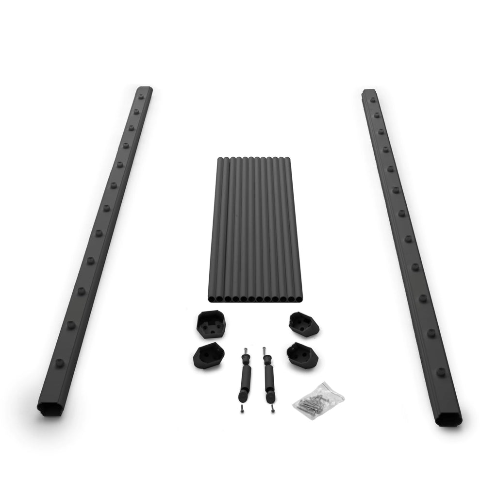 Aluminum 6 ft. x 36 in. Textured Black Stair Rail Kit C651162