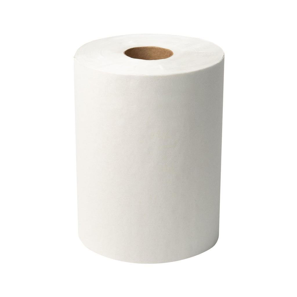 White 1-Ply Hardwound Paper Towels, 6 Rolls L3571