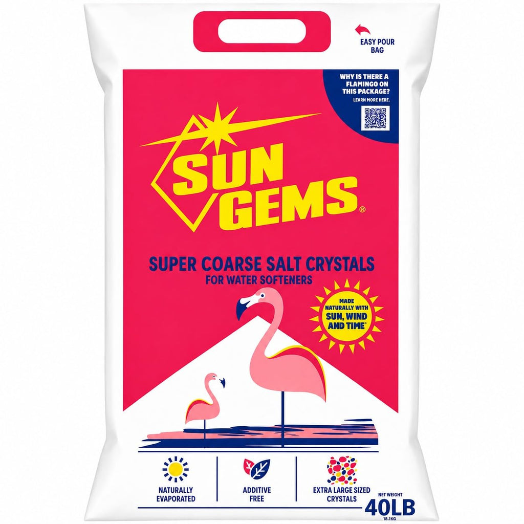 Super Coarse Water Softener Salt Crystals 40 lb D139680
