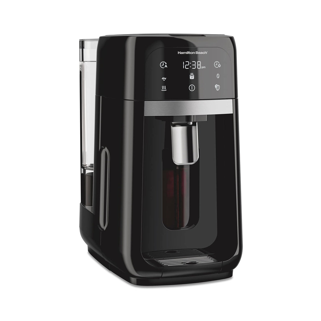 Programmable Dispensing Drip Coffee Maker with 14 Cup Brew Pot, Black I848