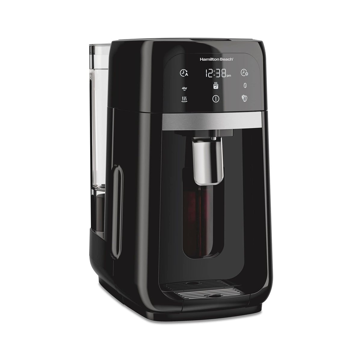 Programmable Dispensing Drip Coffee Maker with 14 Cup Brew Pot, Black I848