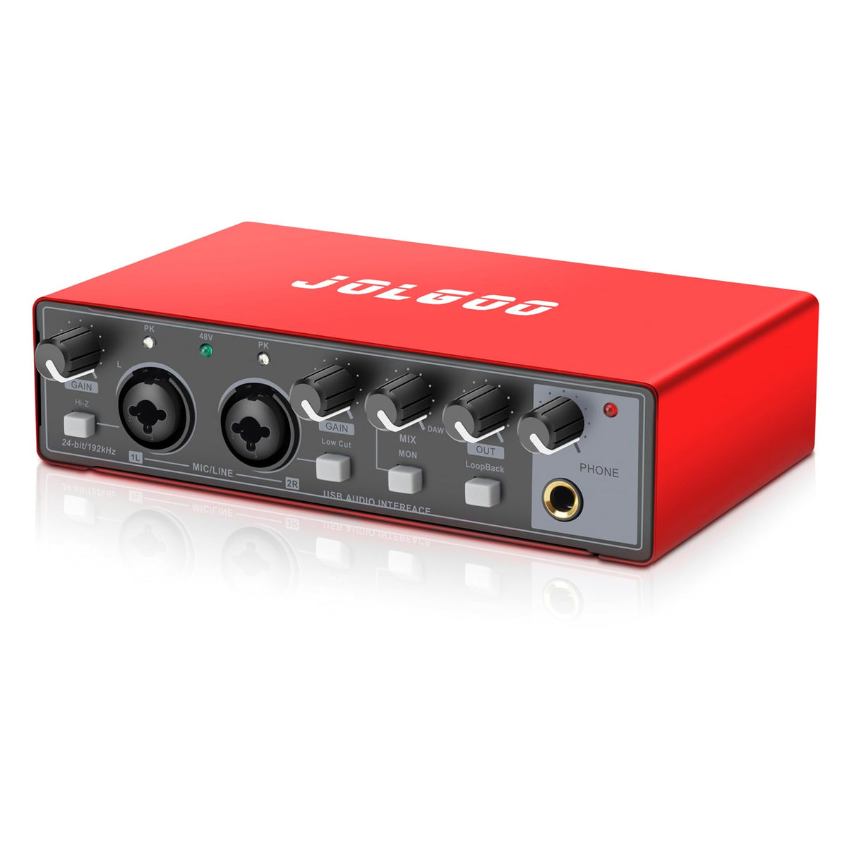 USB Audio Interface, Red 24-Bit/192kHz T784