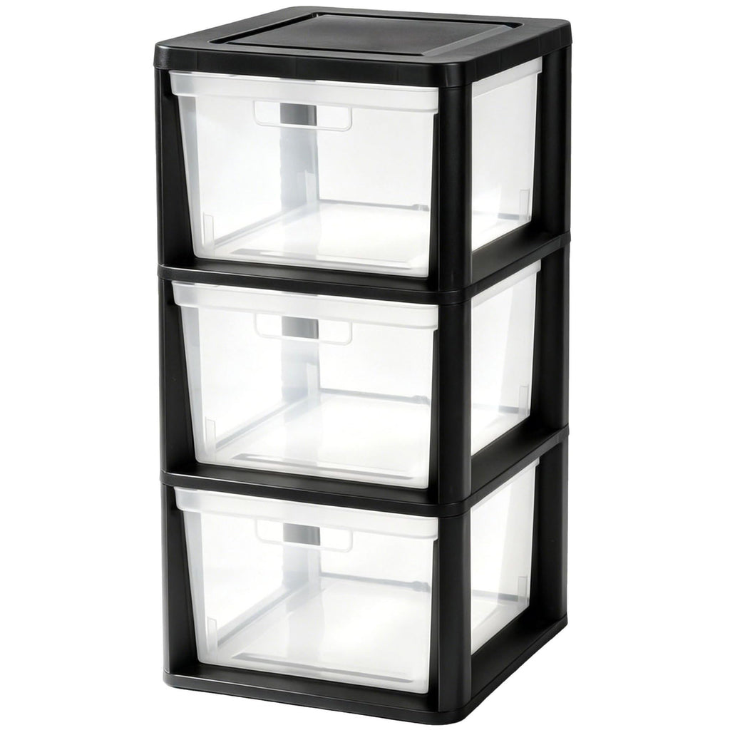 3-Drawer Plastic Storage Organizer Tower C8099