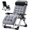 Zero Gravity Folding Lounge Chair with Cushion and Cup Holder O243