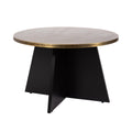 Round Hammered Metal Coffee Table I988613