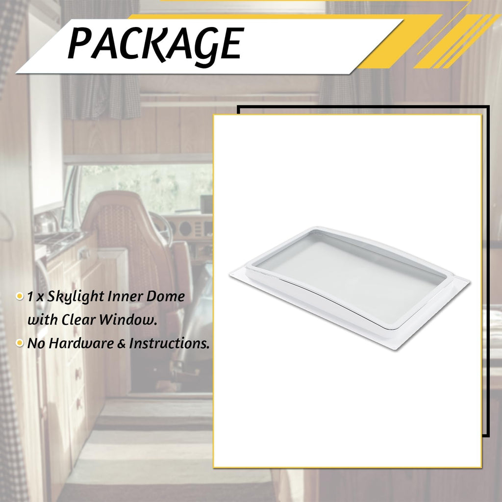 24" Shatterproof Clear RV Skylight Dome Cover J666283