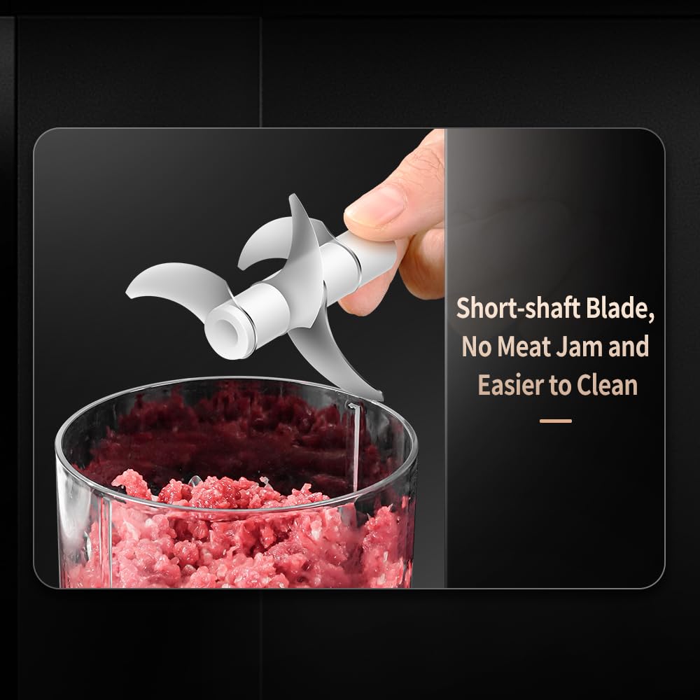 Electric Mini Food Processor, 4-Cup Portable USB, Black H468805