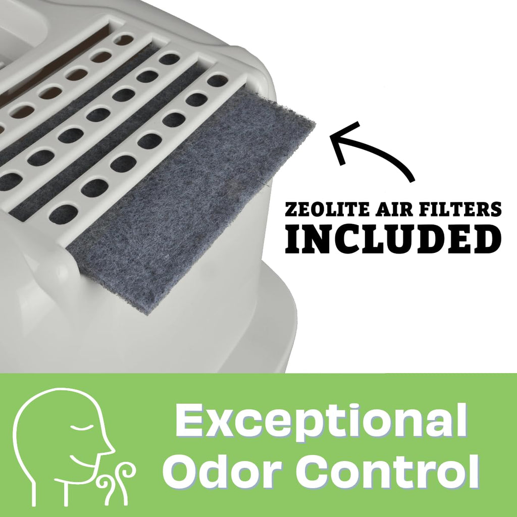 Large Enclosed Hooded Cat Litter Box H249436