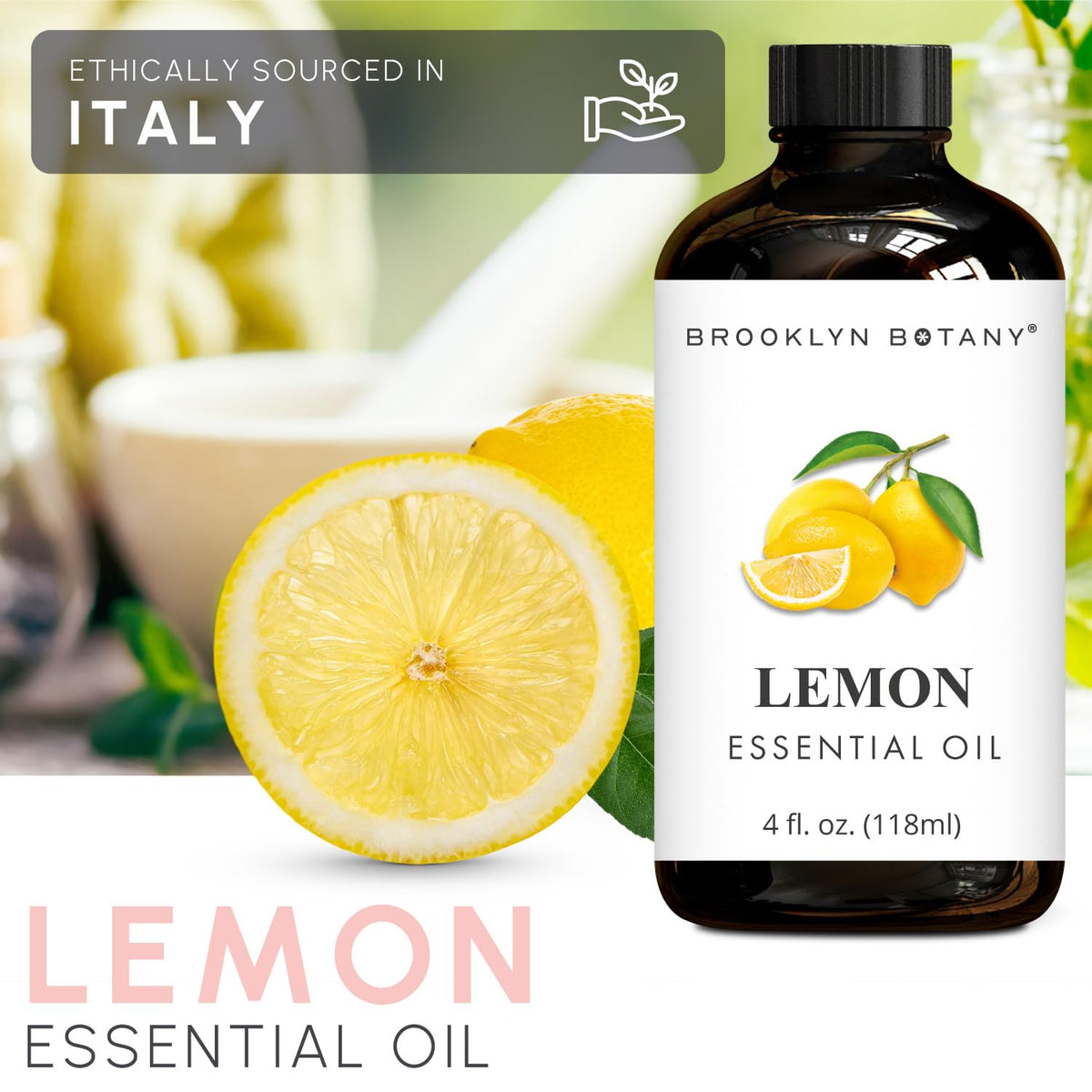 Lemon & Lemongrass Essential Oils 4 Fl Oz Pack of 2 X166