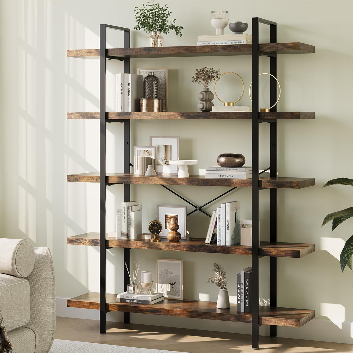 Heavy Duty 5 Tier Industrial Bookcase L564971
