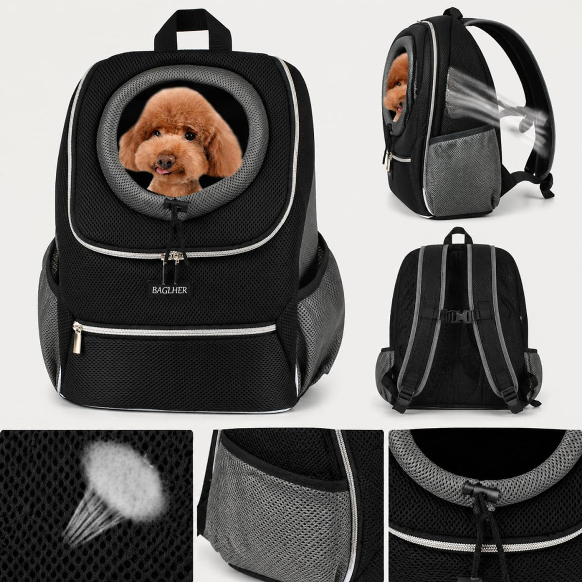 Black Dog Carrier Backpack J97710