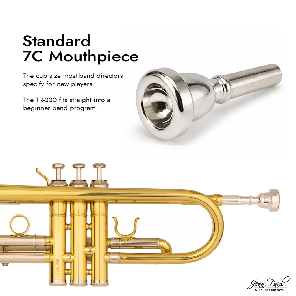 Bb Trumpet with Yellow Brass Bell and Stainless Steel Valves A7635