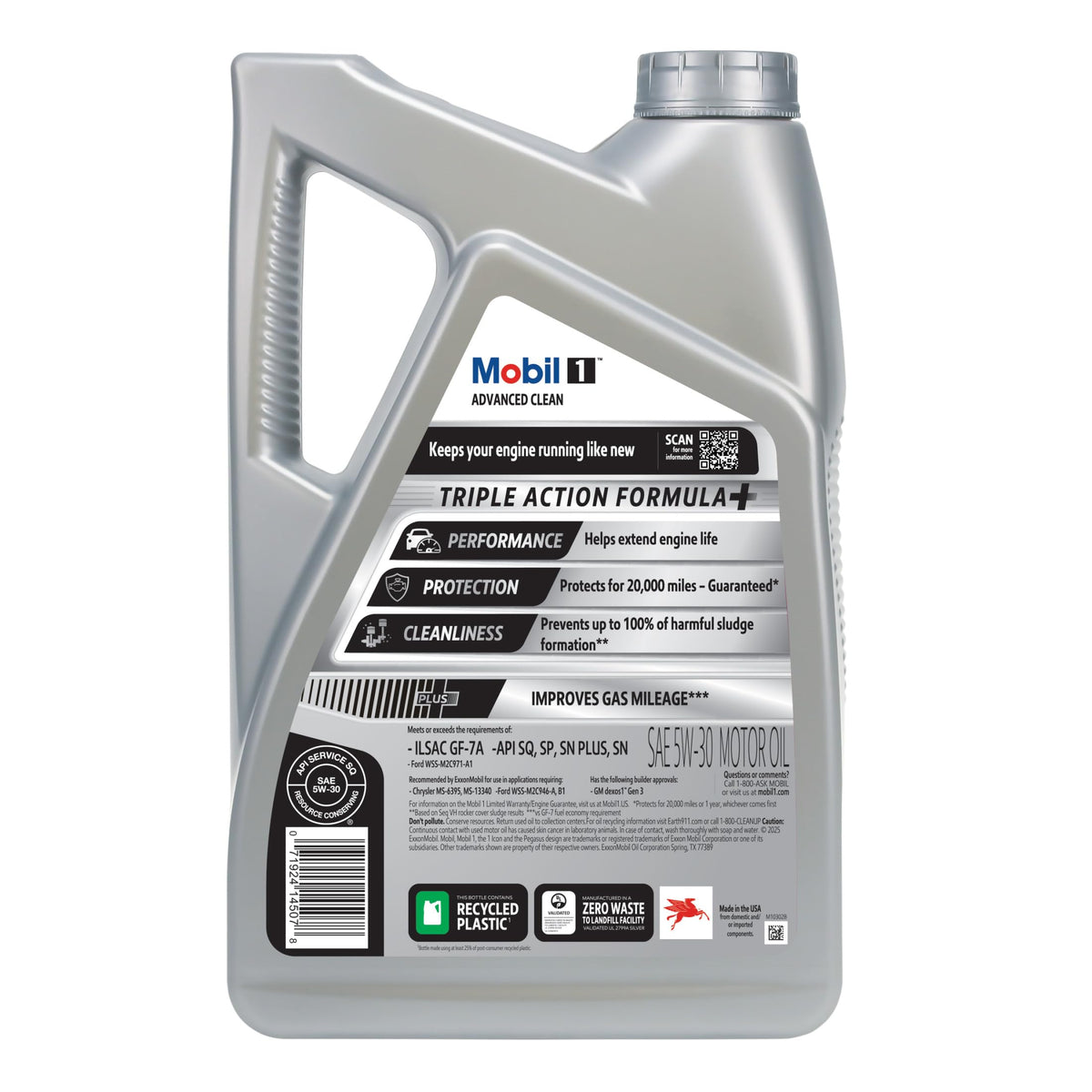 Full Synthetic Motor Oil 5W-30, 5 Quart C348536