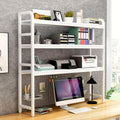 White 23-Tier Wrought Iron Desktop Bookshelf M430