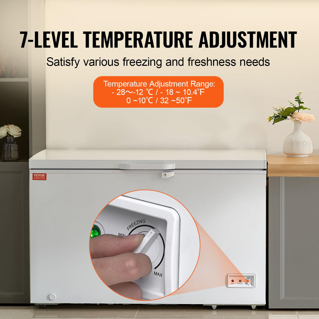 12.8 Cu.ft Chest Freezer with 4 Removable Baskets A804898
