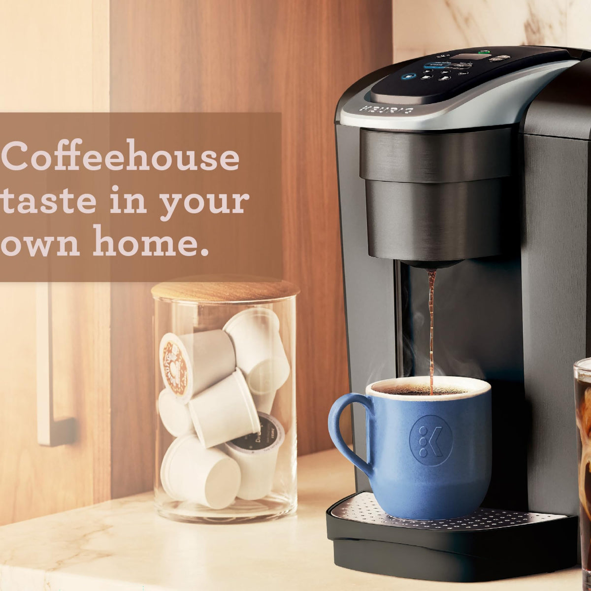 Single Serve K-Cup Pod Coffee Maker, 8 to 12oz Brew Size, Programmable K6857