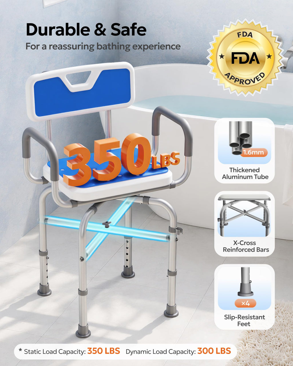 360° Swivel Shower Chair Z512