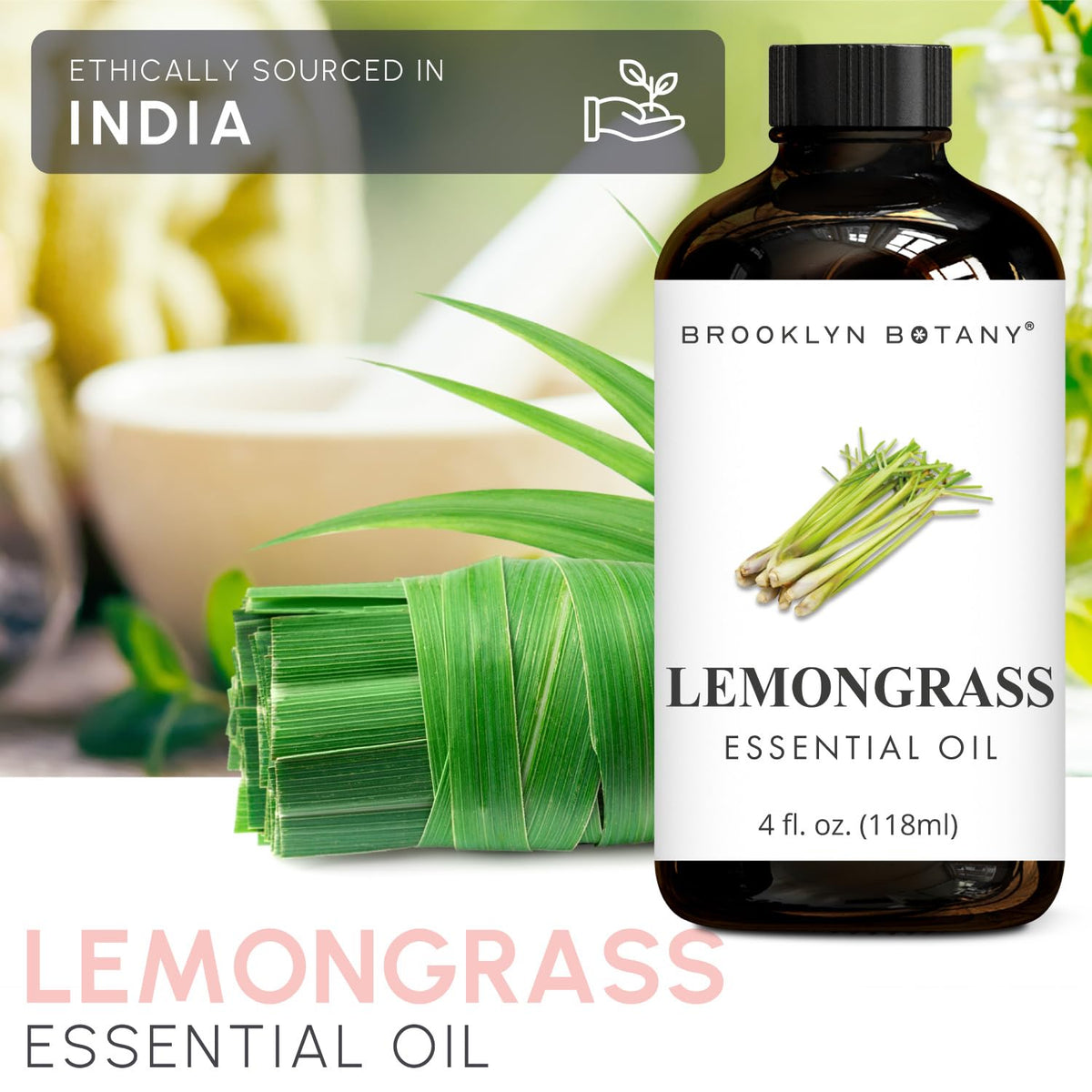Lemon & Lemongrass Essential Oils 4 Fl Oz Pack of 2 X166