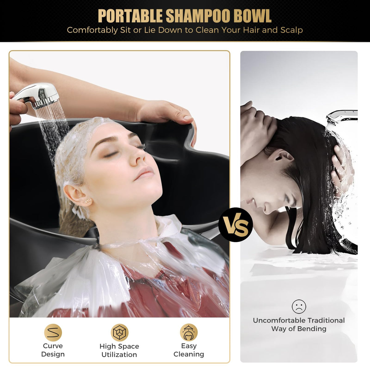 Portable Shampoo Bowl with Electric Pump C7956