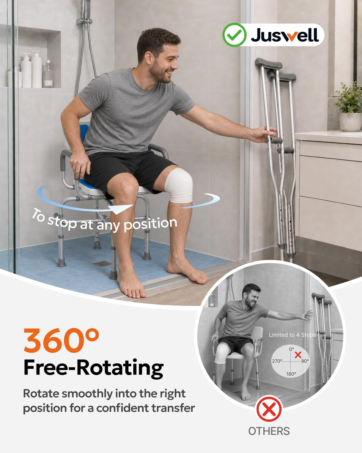 360° Swivel Shower Chair Z512