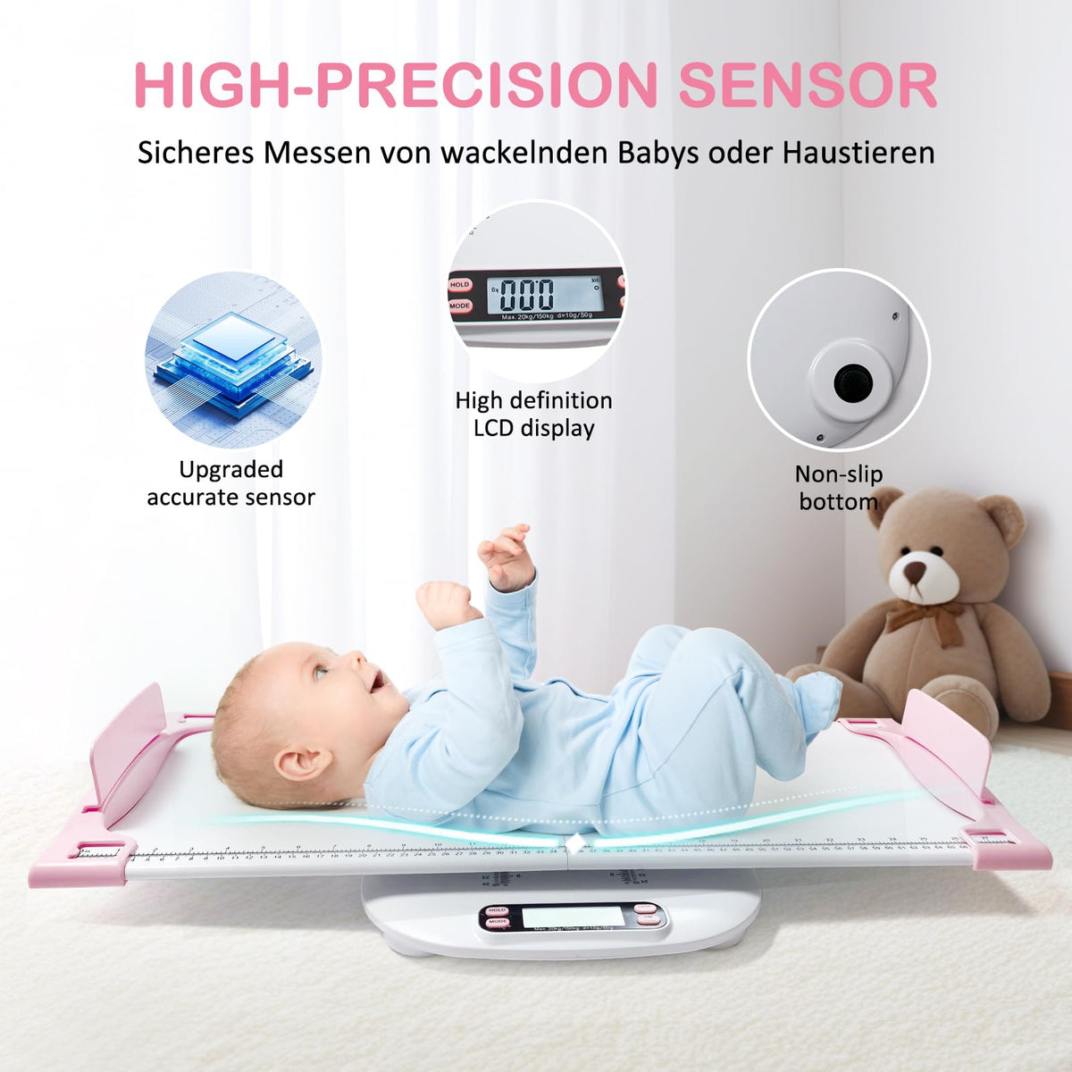 Portable Digital Pet Scale with Height Markings V1034