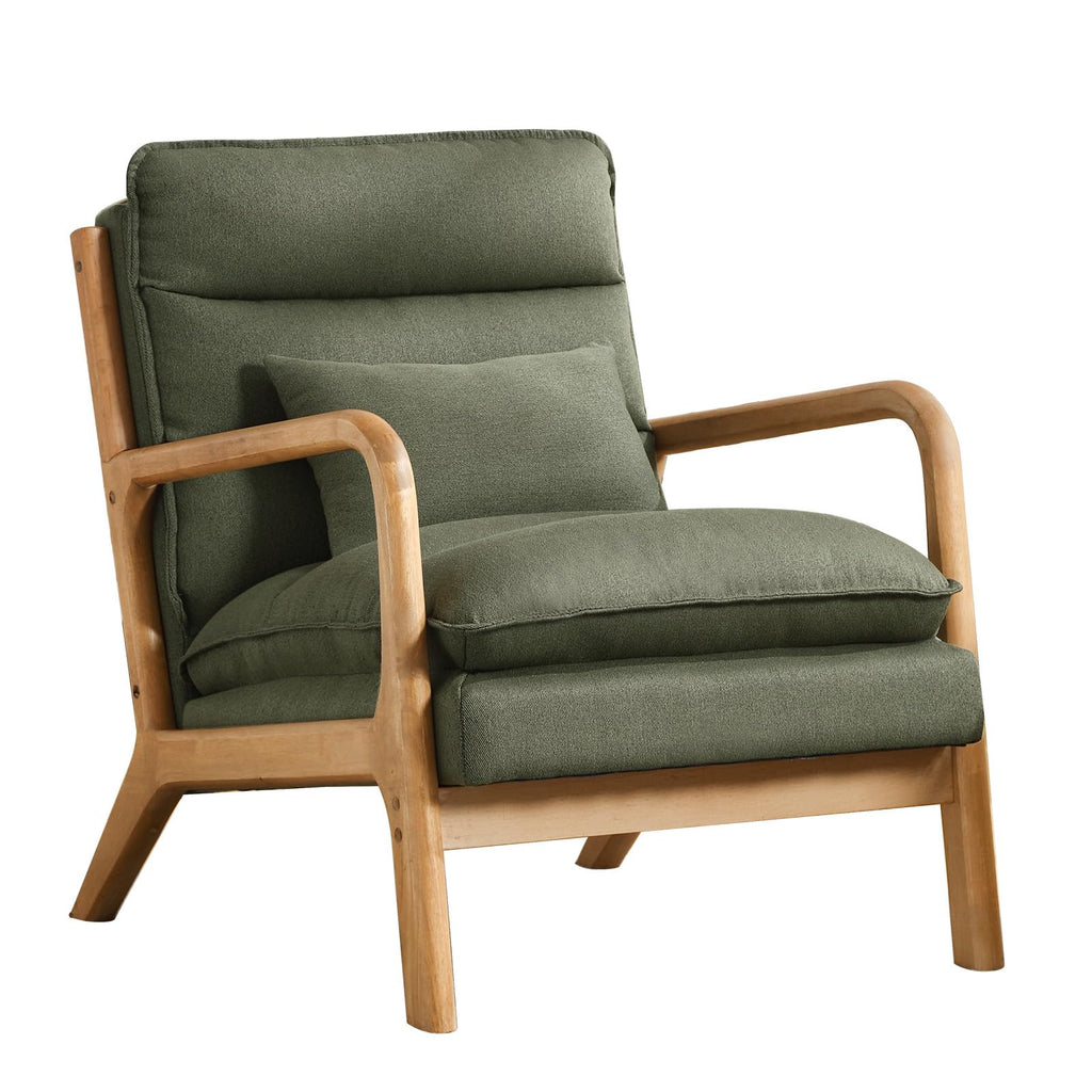 Mid Century Modern Upholstered Accent Chair Set of 2 R700349